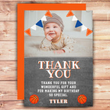 Lief krijtbord basketbal foto verjaardag