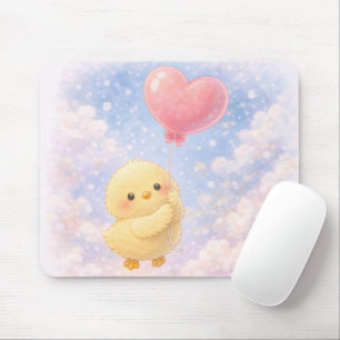 Lief Kuiken met Hart Ballon Muismat