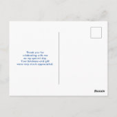 Lief Lama Motief op Stippen Dank Je Wel Briefkaart (Achterkant)