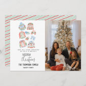 Lief lelijk kersttrui Kerstmis foto Feestdagenkaart (Voorkant / Achterkant)