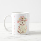 Lief lente tante kat kitten gepersonaliseerd koffiemok (Links)