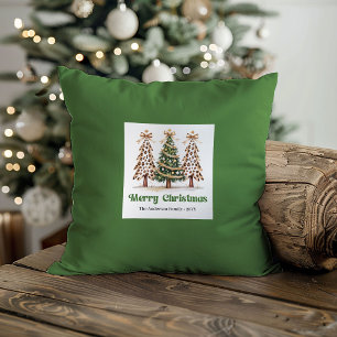 Lief Leopardprint Kerstmis Naam Custom Kussen