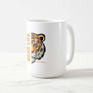 Lief leven - Ik ben geen zwakke Inspirerend koffie Koffiemok