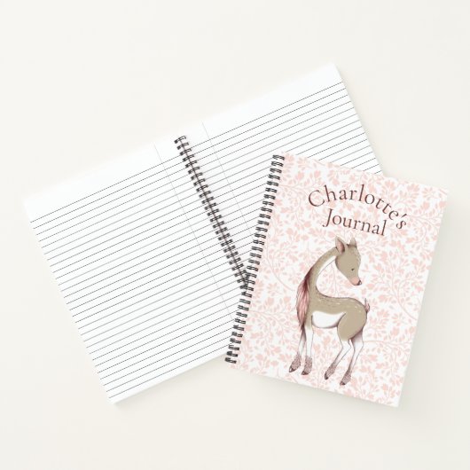 Lief lieve illustratie/naam gepersonaliseerde Jour Notitieboek (Binnen)