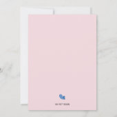 Lief lieveheersbeestje baby shower kaart (Achterkant)