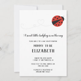 Lief lieveheersbeestje baby shower kaart