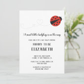 Lief lieveheersbeestje baby shower kaart (Staand voorkant)