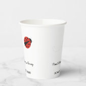 Lief lieveheersbeestje baby shower papieren bekers (Links)