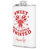 Lief maar een beetje verdraaid grappig Humor citaa Heupfles (Links)