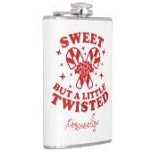 Lief maar een beetje verdraaid grappig Humor citaa Heupfles (Rechts)