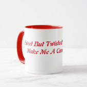 Lief maar verdraaid, grappig Gezegde koffie Mok (Voorkant links)