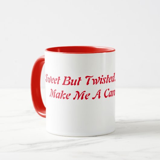 Lief maar verdraaid, grappig Gezegde koffie Mok (Voorkant links)