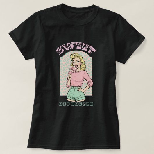 Lief maar wild t-shirt (Design voorkant)