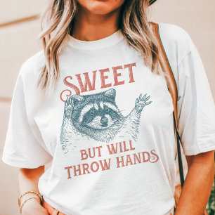 Lief maar zal handen geven Wasbeer Tri-Blend Shirt