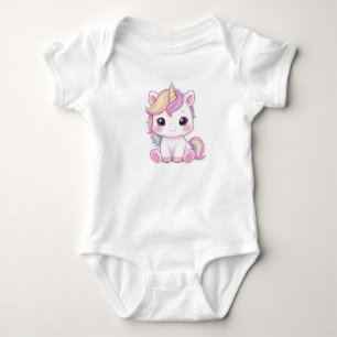 Lief Magisch Eenhoorn Sticker Illustratie Romper