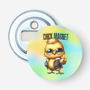 Lief Magneet Kuiken Grappig Pasen Button Flesopener