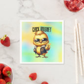Lief Magneet Kuiken Grappig Pasen Servet (Insitu)