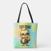 Lief Magneet Kuiken Grappig Pasen Tote Bag (Achterkant)