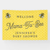 Lief  Mama-to-Bee Baby shower Welkom Spandoek (Horizontaal)