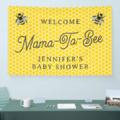 Lief Mama-to-Bee Baby shower Welkom Spandoek (Beurs)