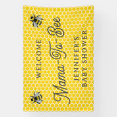Lief Mama-to-Bee Baby shower Welkom Spandoek (Verticaal)