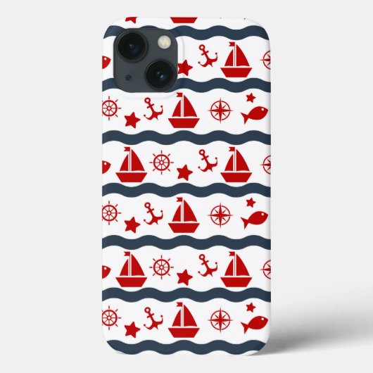 Lief maritiem patroon Case-Mate iPhone case (Achterkant)