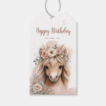 Lief Meisje Boho Paard Eerste Verjaardag