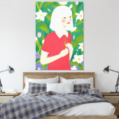 lief meisje canvas afdruk (Insitu (Slaapkamer))