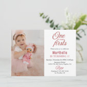 Lief meisje Een van vele Eerste keren 2 Foto 1e ve Kaart (Staand voorkant)