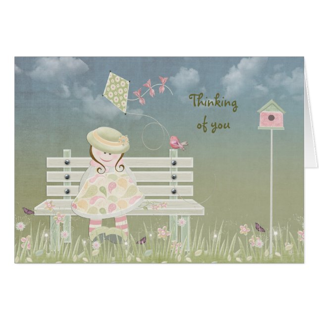 Lief meisje in de lente (Voorkant Horizontaal)