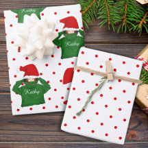 Lief meisje met groene hoodie en Kerstmanhoed Kers