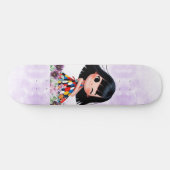 lief meisje Skateboard (Horizontaal)