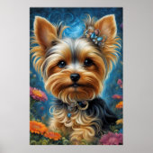 Lief meisje Yorkie Poster (Voorkant)