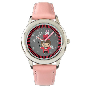 Lief Meisjes Goochelaar en Konijn Voor Kinderen Horloge