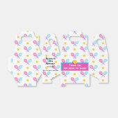 Lief meisjestennis gevel bedankdoosjes (Uitgevouwen)