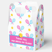 Lief meisjestennis gevel bedankdoosjes (Geopend)