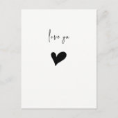 Lief Minimaal Hart Briefkaart (Voorkant)