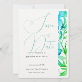 Lief Minimalistisch Zakelijk Eenvoudig Modern Bloe Save The Date