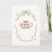Lief Minimalistisch Zwangerschapsaankondiging Kaart (Voorkant)