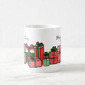Lief Moderne Rode Roze Kerstmis Koffiemok (Center)