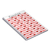 Lief Moeder Rood Hartjes Notitieboek (Rechterzijde)