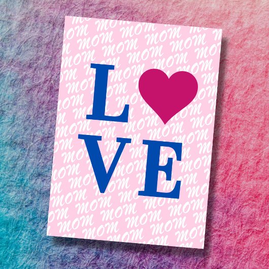 LIEF moeders moderne elegante we houden van jou ma Kaart