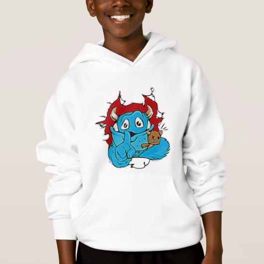 Lief monster tekenfilmfiguur (Voorkant)