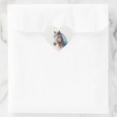 Lief mooi Shetland paard dier kunst Hart Sticker (Tas)