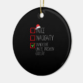 Lief Naughty Onschuldig Totdat Bewezen Keramisch Ornament (Links)