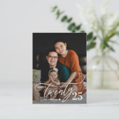 Lief Nieuwjaarsfoto op ansichtkaart Feestdagenkaart (Staand voorkant)