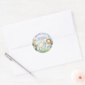 Lief Oerwoud Baby shower Dank u voor Sticker (Envelop)
