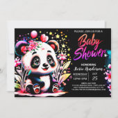 Lief Oerwoud Panda Dreamland Meisje Baby shower Kaart (Voorkant)