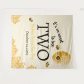 Lief om Bij te zijn Tweede Verjaardag Bijen Honing Wandkleed (Voorkant (horizontaal))