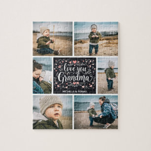 "Lief oma" Aangepuzzle met foto   6 afbeeldingen Legpuzzel